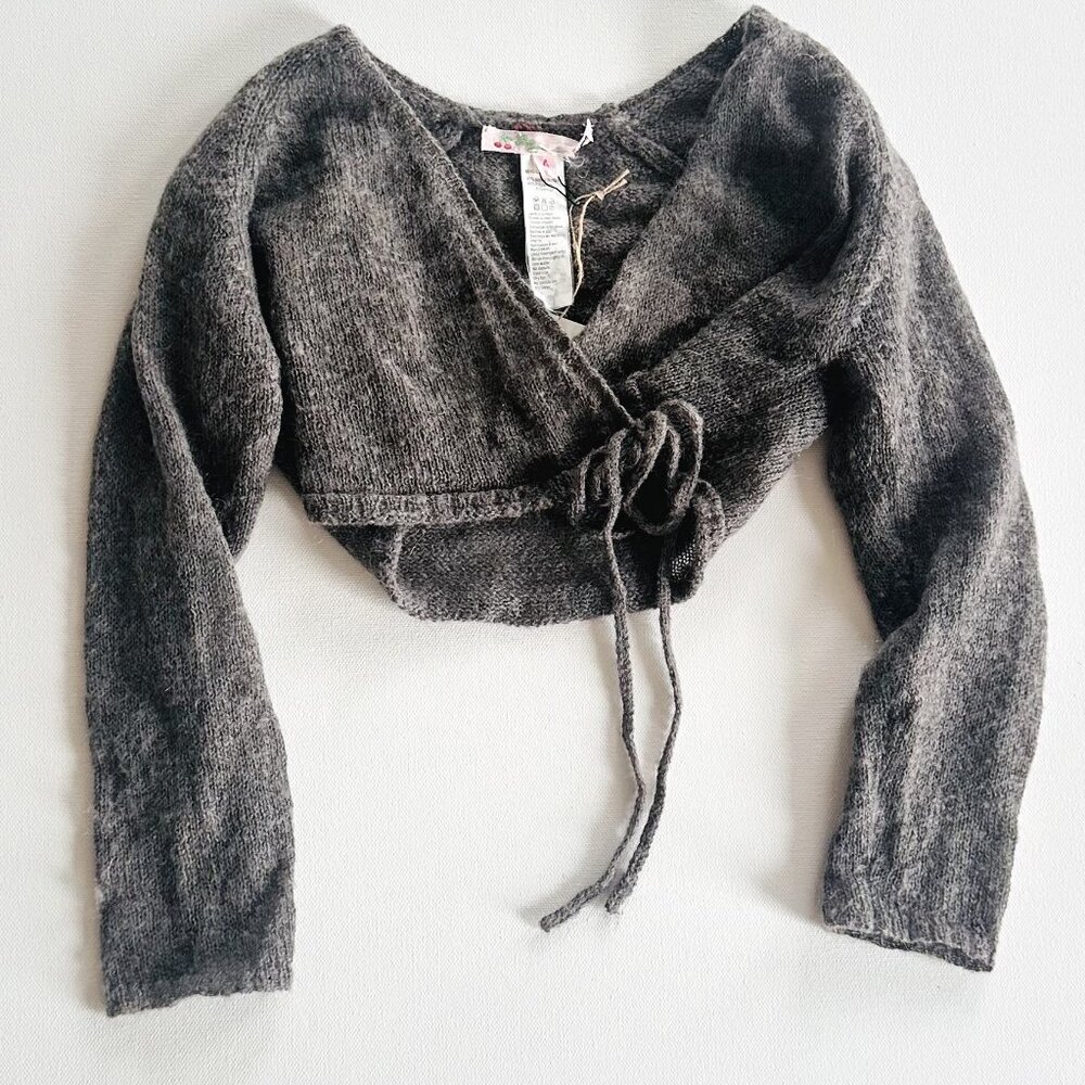 Bonpoint Mohair Wrap Sweater — Size 4Y